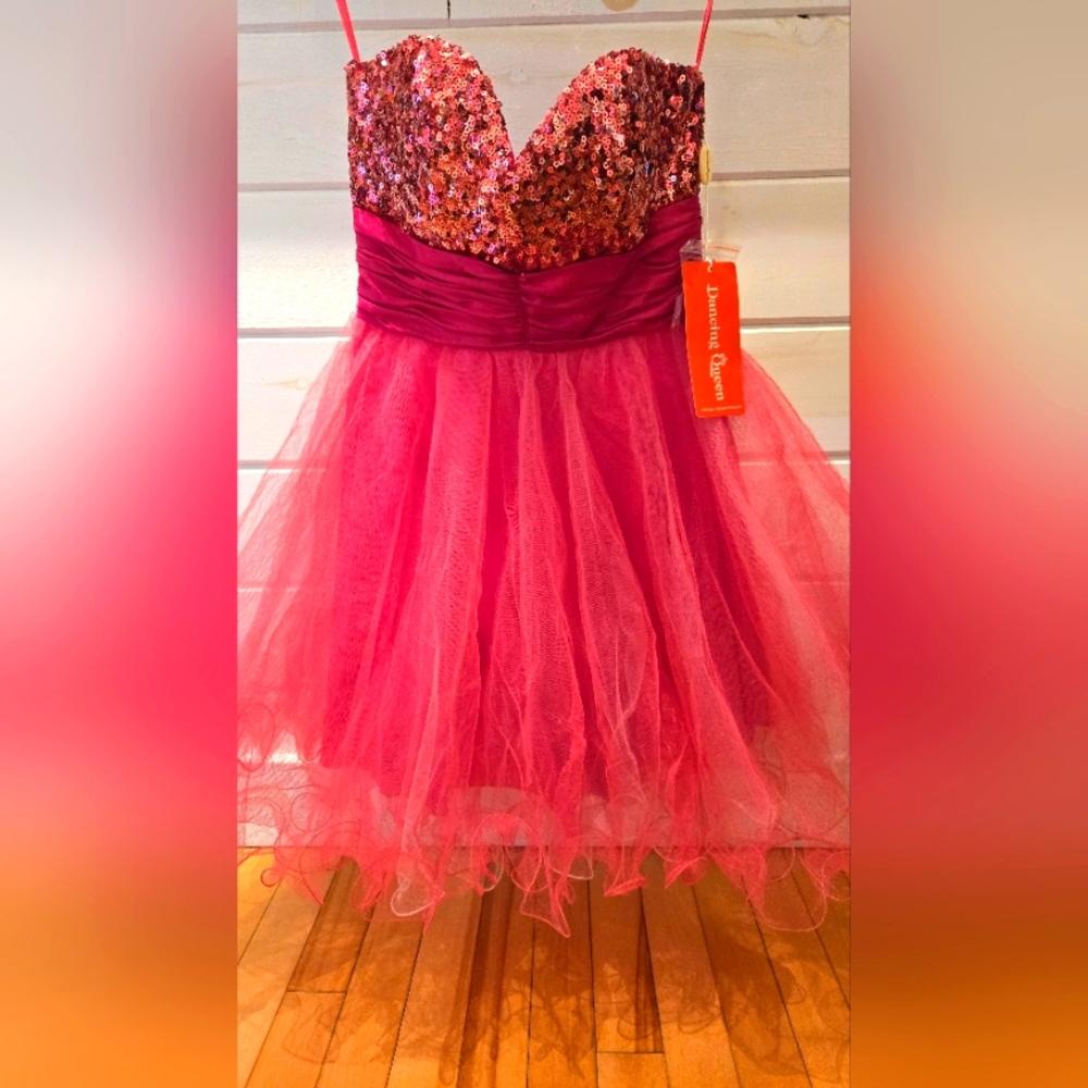 Pink Sequin and Tulle Dress